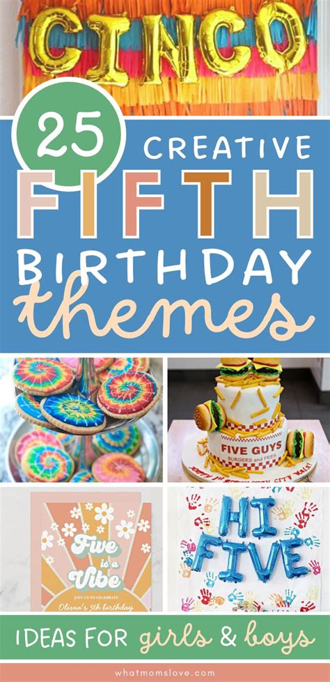 5th birthday party ideas|More.